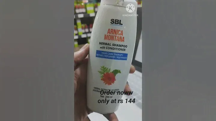 Arnica montana shampoo and conditioner #homeopathicmedicine