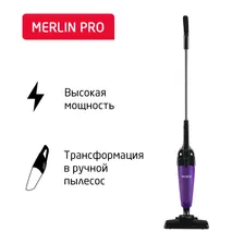Proscenic Вертикальный пылесос 2 в 1 Arnica Merlin Pro ET13213, 1000 Вт, шнур 5м, фиолетовый пылесос